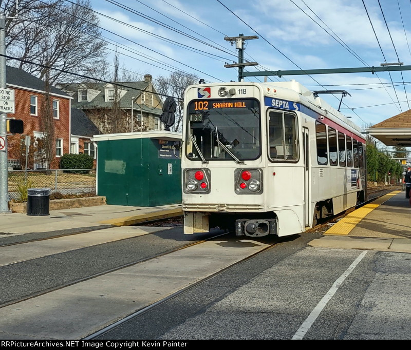 Route 101/102 split (Drexel Hill Junction)